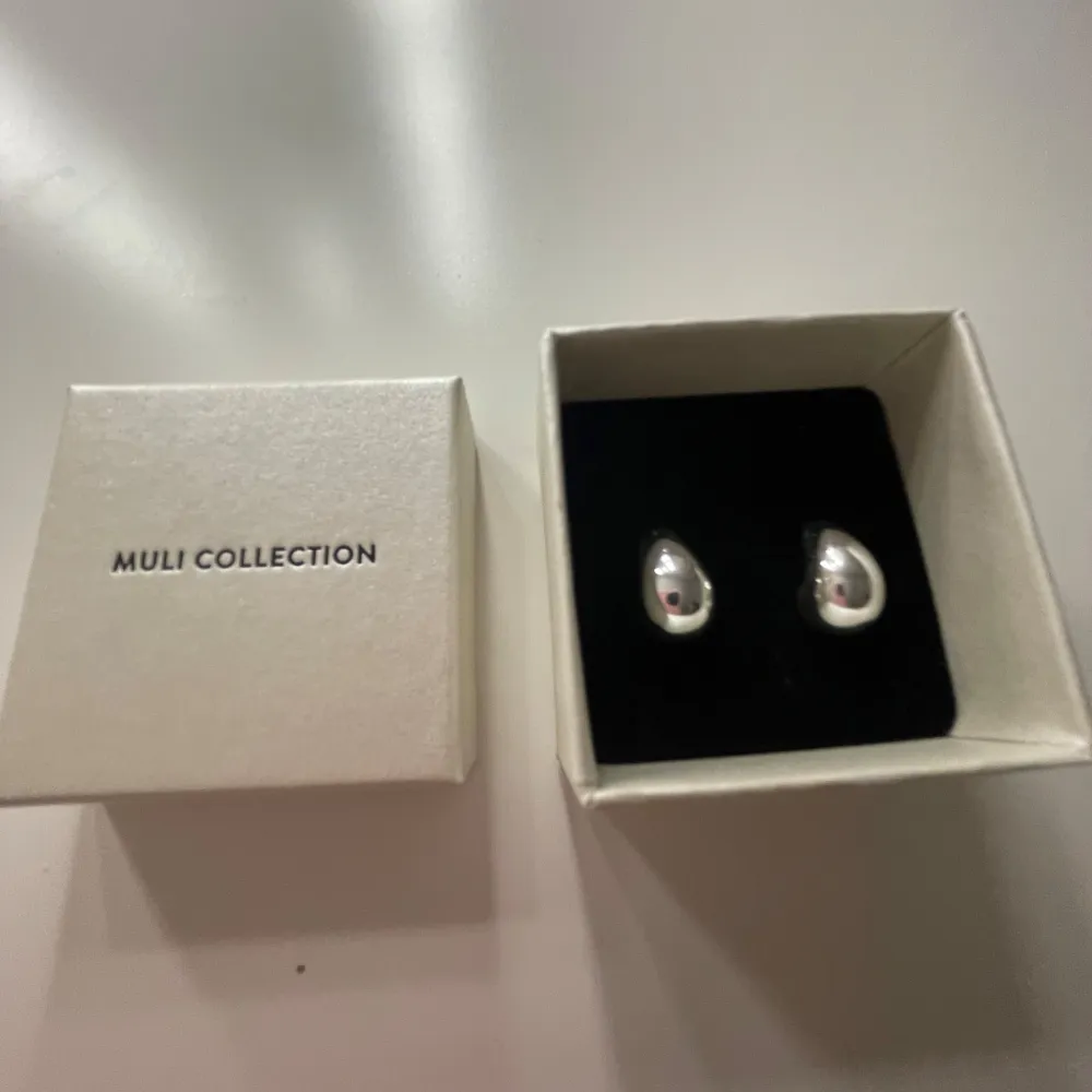 Snygga örhängen från muli collection i silver. I nytt stick då de aldrig är använda. Köptes för 300 kr.. Skönhet.