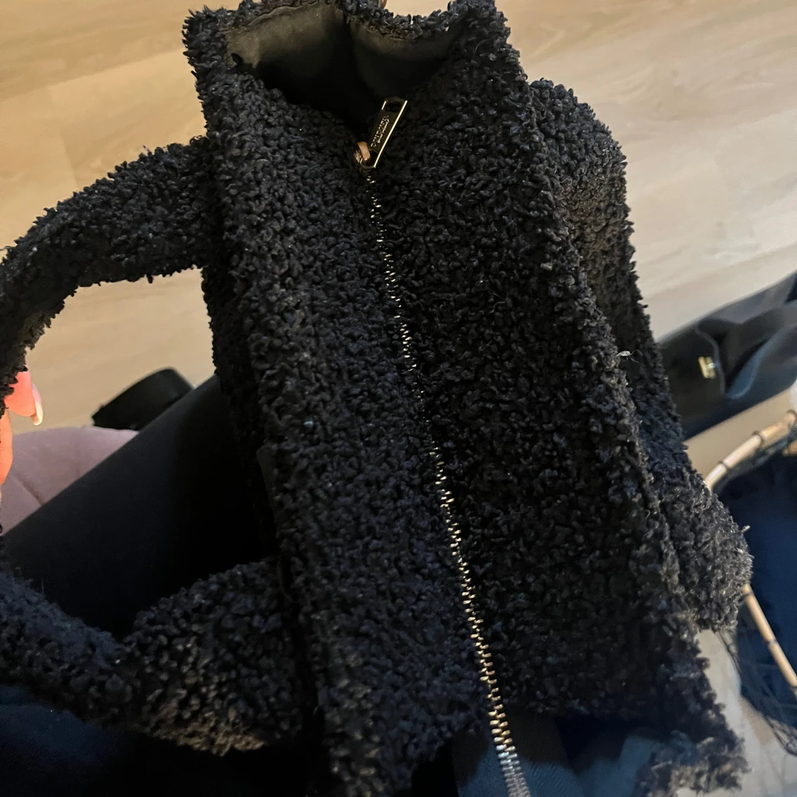 Svart teddyväska  - 2