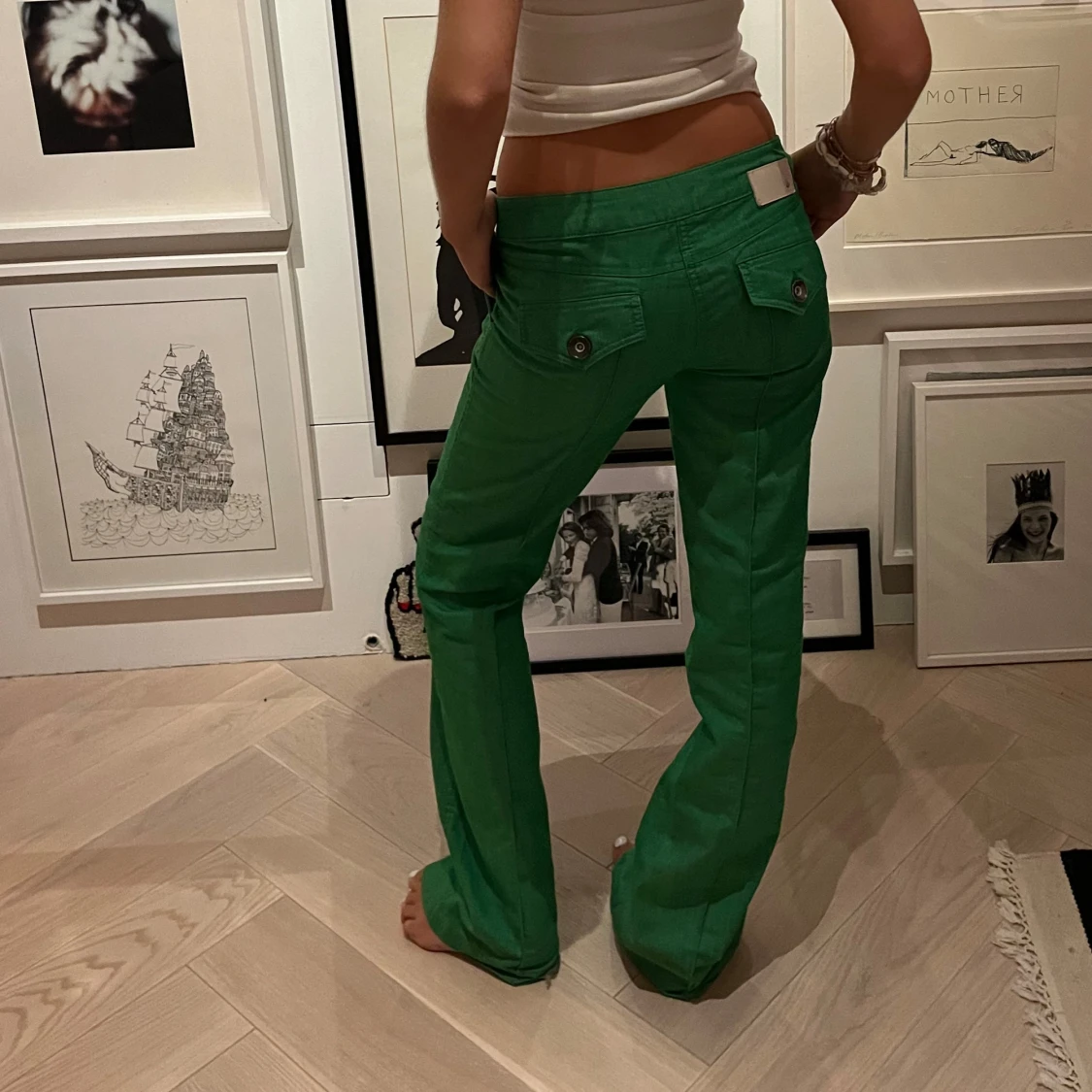 Gröna snygga byxor - 90