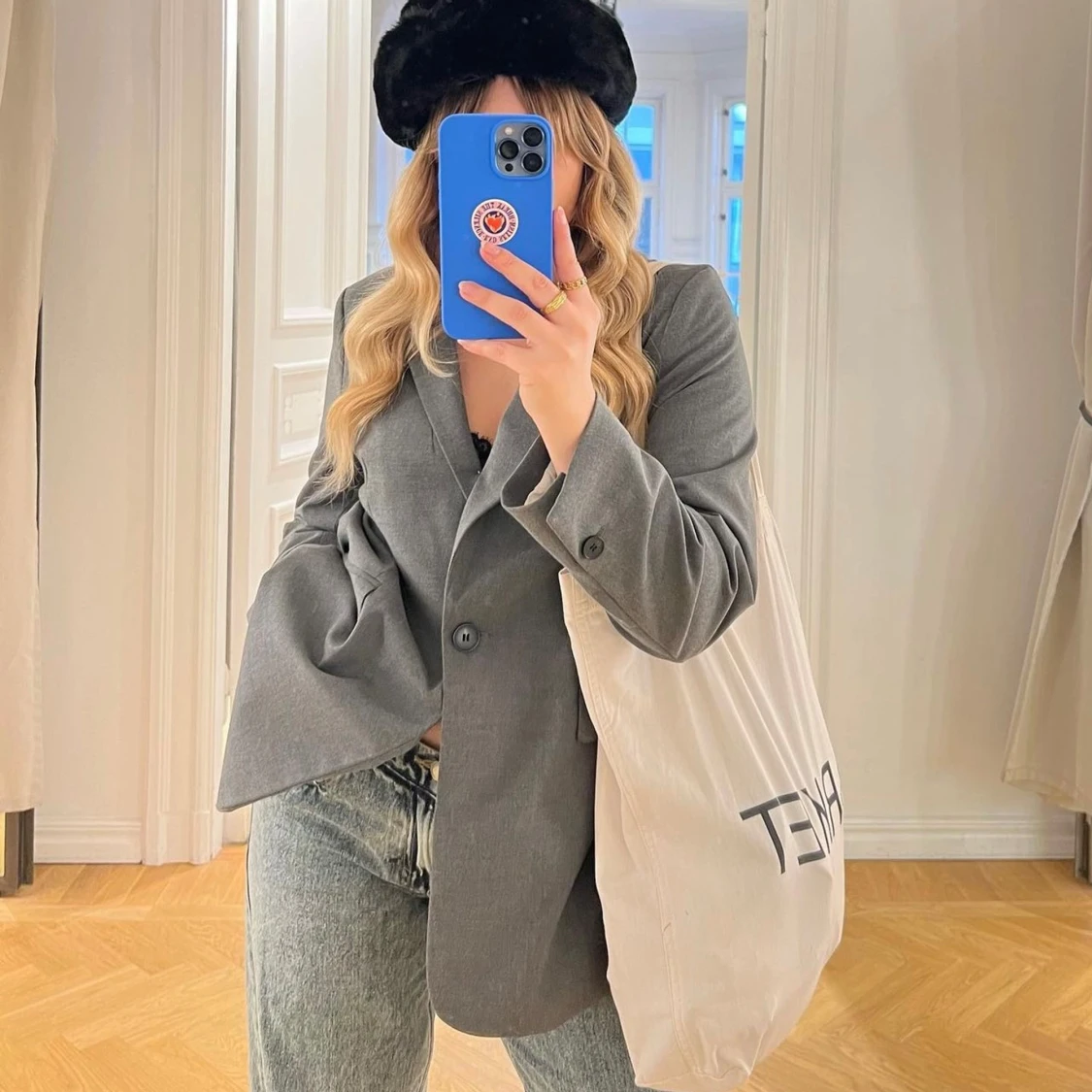 Grå kavaj från H&M