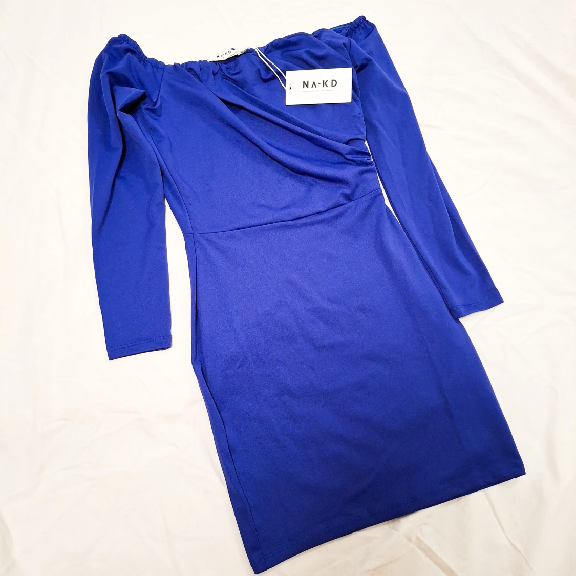 Draperad miniklänning - 90