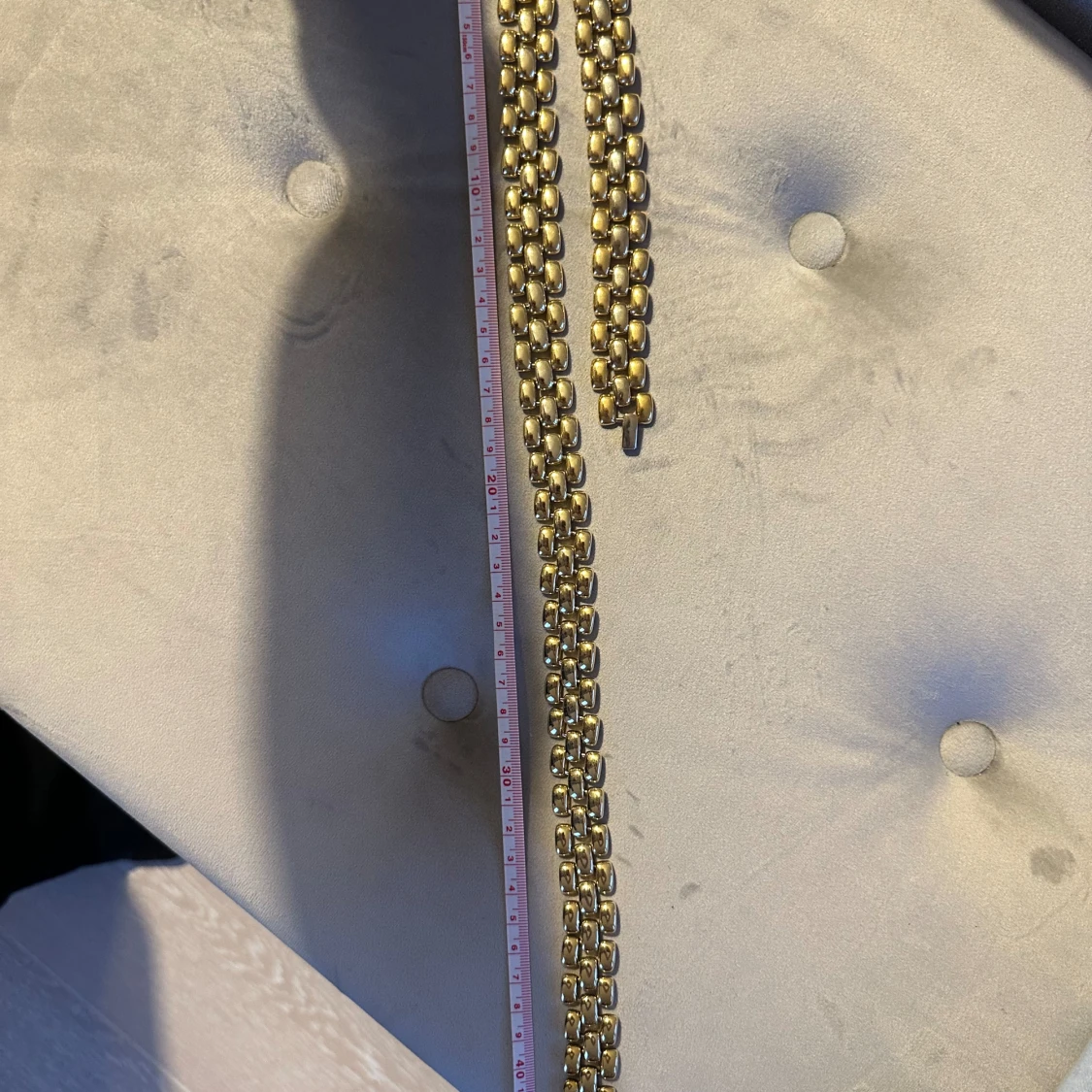 Guldigt halsband och armband set - 93