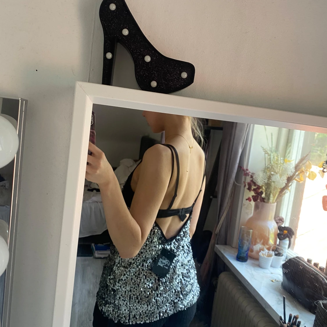 Glittrig fest linne  - 90