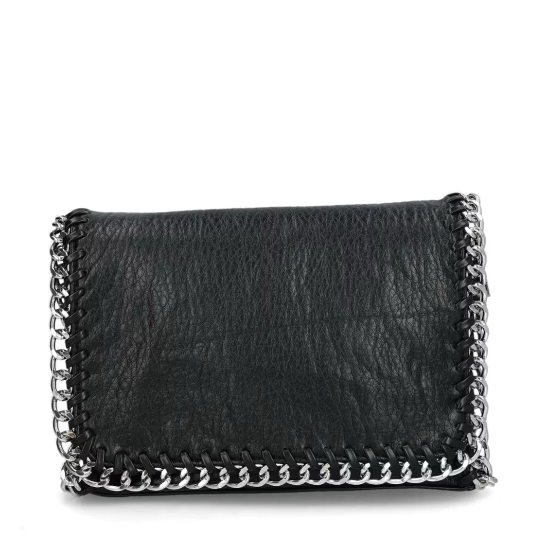 Svart axelväska med kedjedetaljer