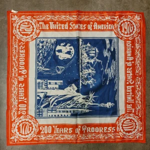 Vintage scarf - USA firar 200 år. 
