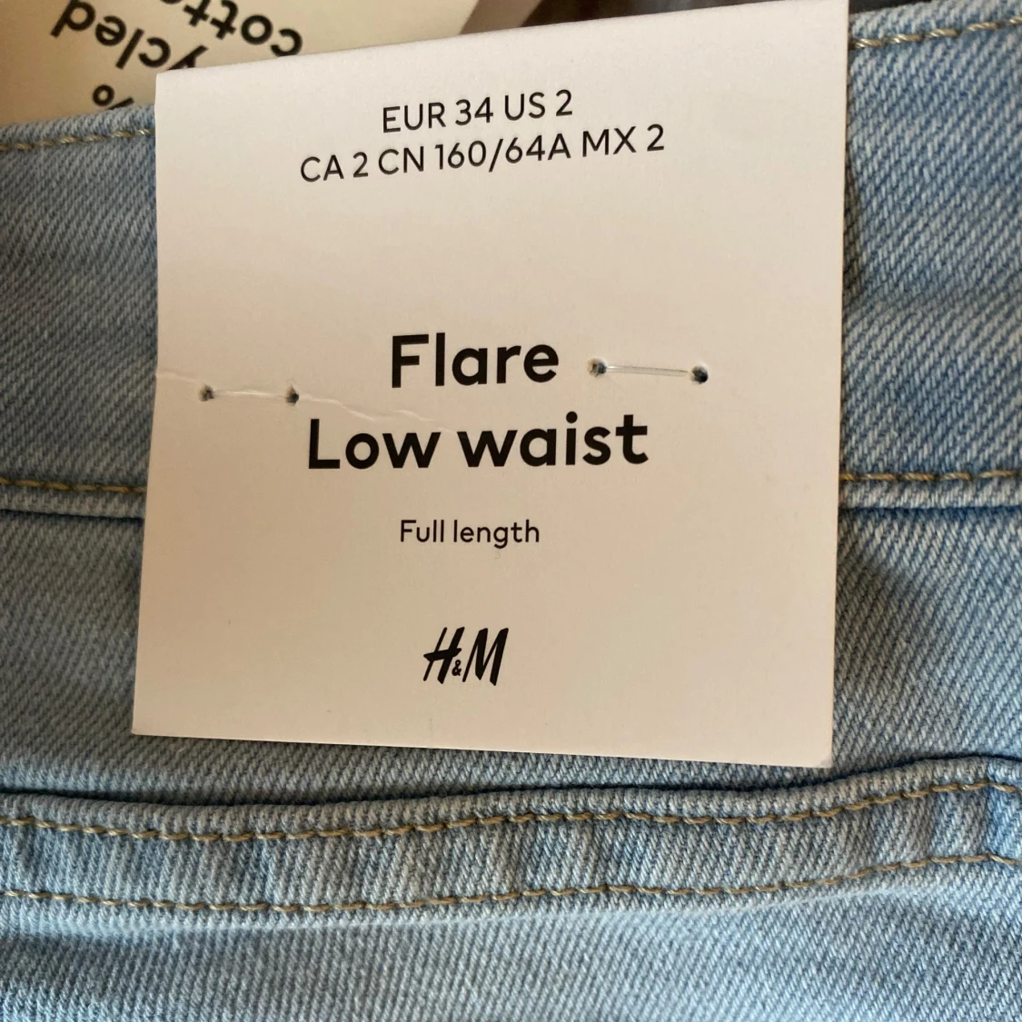 Ljusblå lågmidjade jeans!!💗