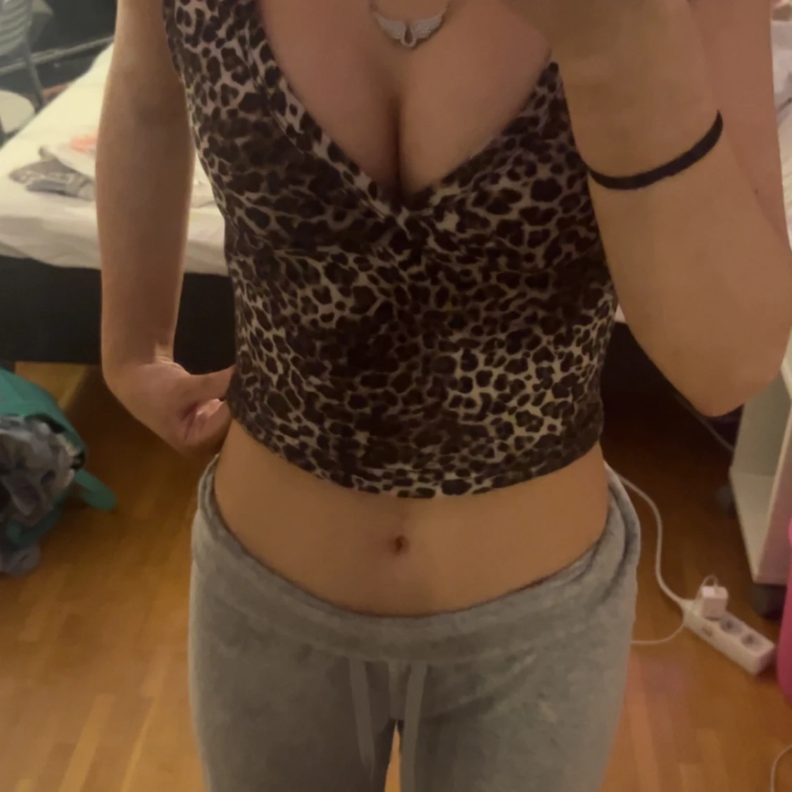 Leopardmönstrad topp från shein - 1