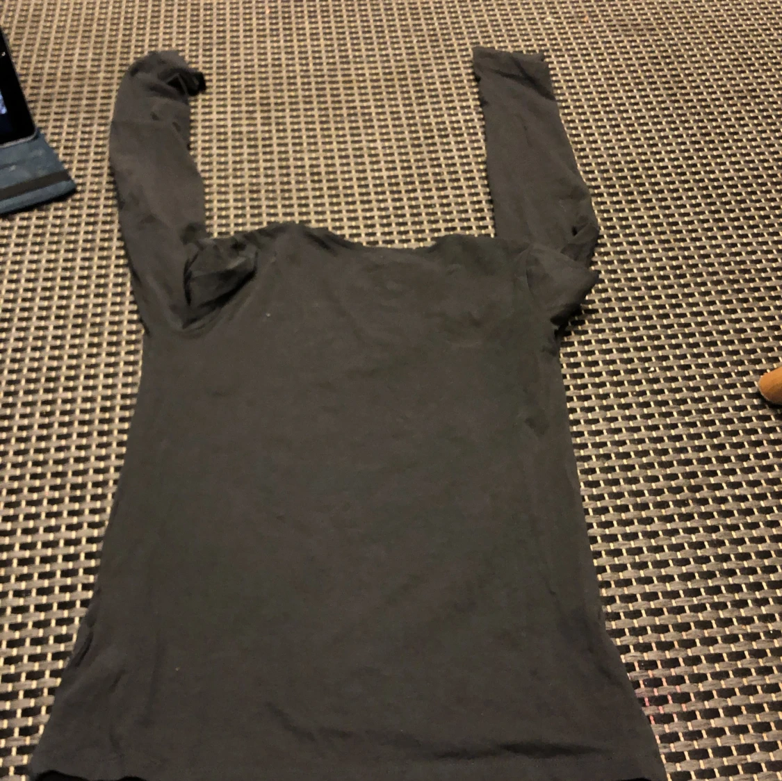 Mörkgrå långärmad tröja - 90