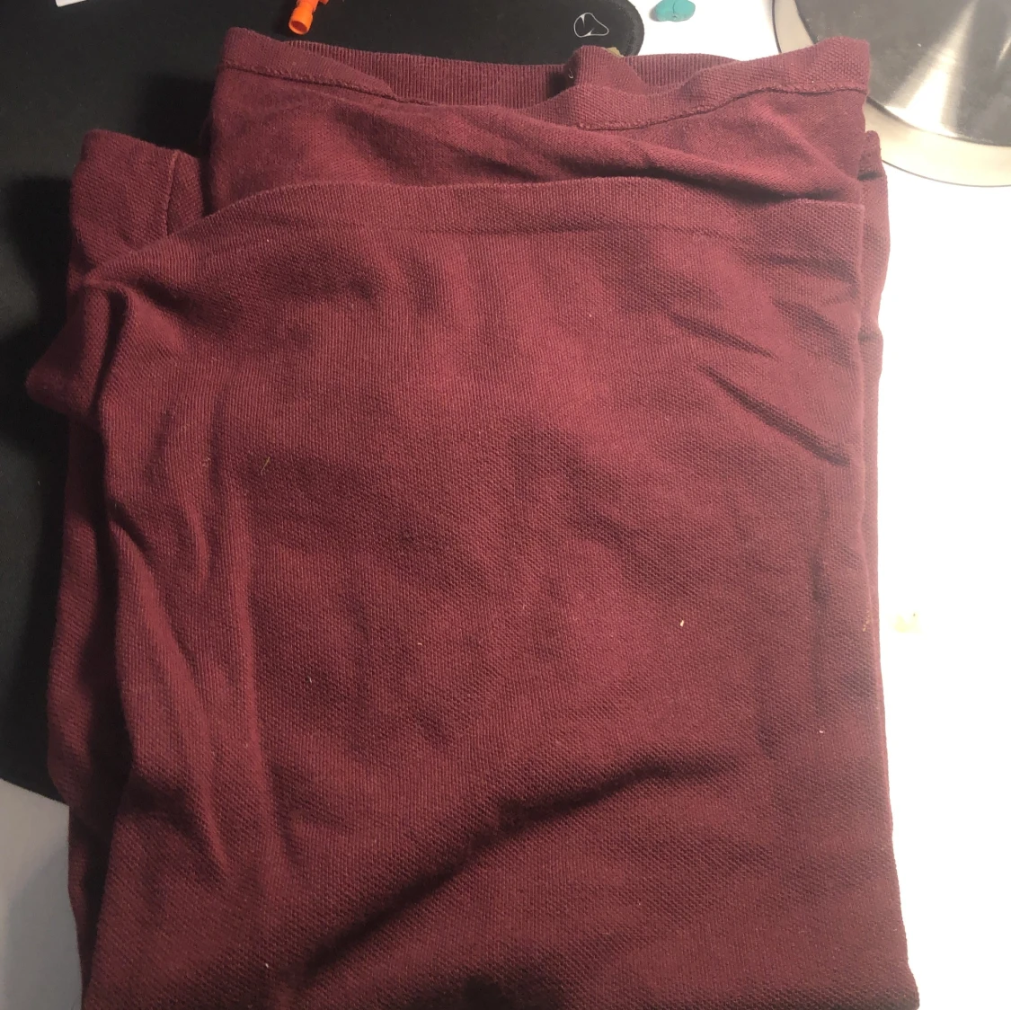 Vinröd pikétröja från Ralph Lauren - 1