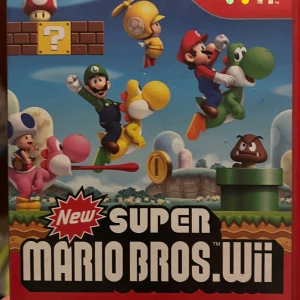 New Super Mario Bros. Wii - Säljer spelet New Super Mario Bros. för Wii. Följ med Mario, Luigi och deras vänner på ett spännande äventyr genom färgglada världar. Perfekt för alla som älskar klassiska plattformsspel och Nintendo-karaktärer.