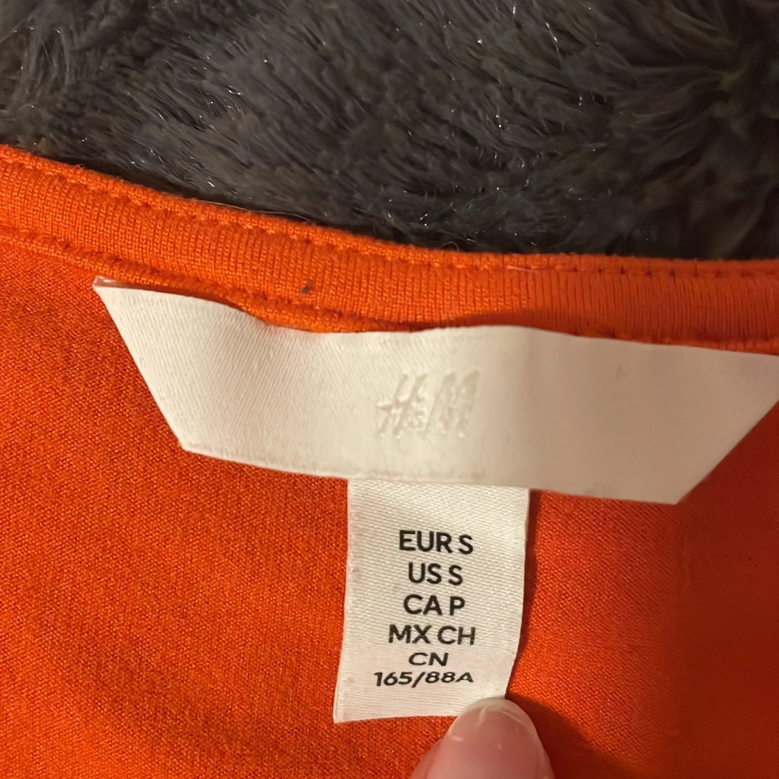 Orange långärmad body - 2