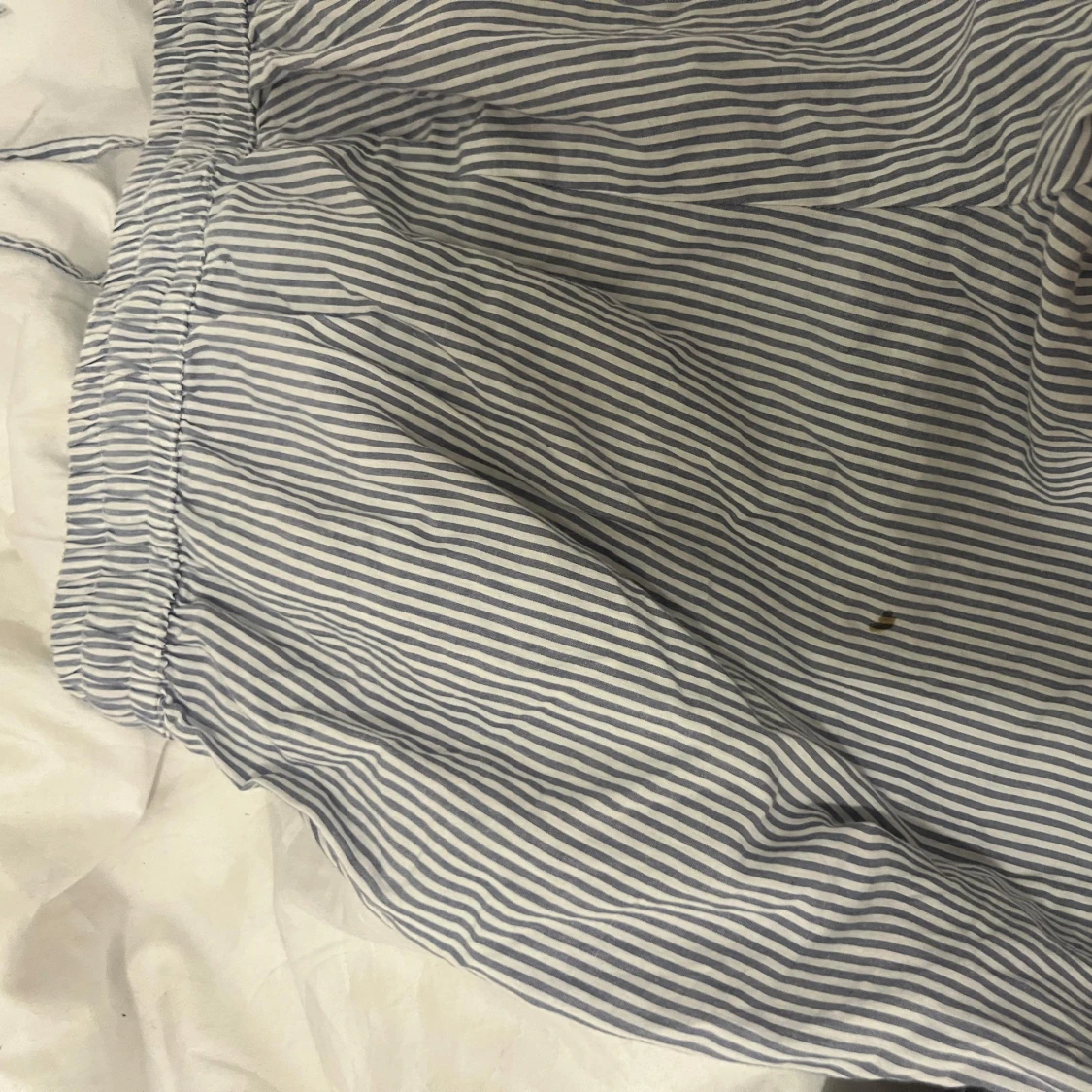 Randiga byxor i bomull - 1