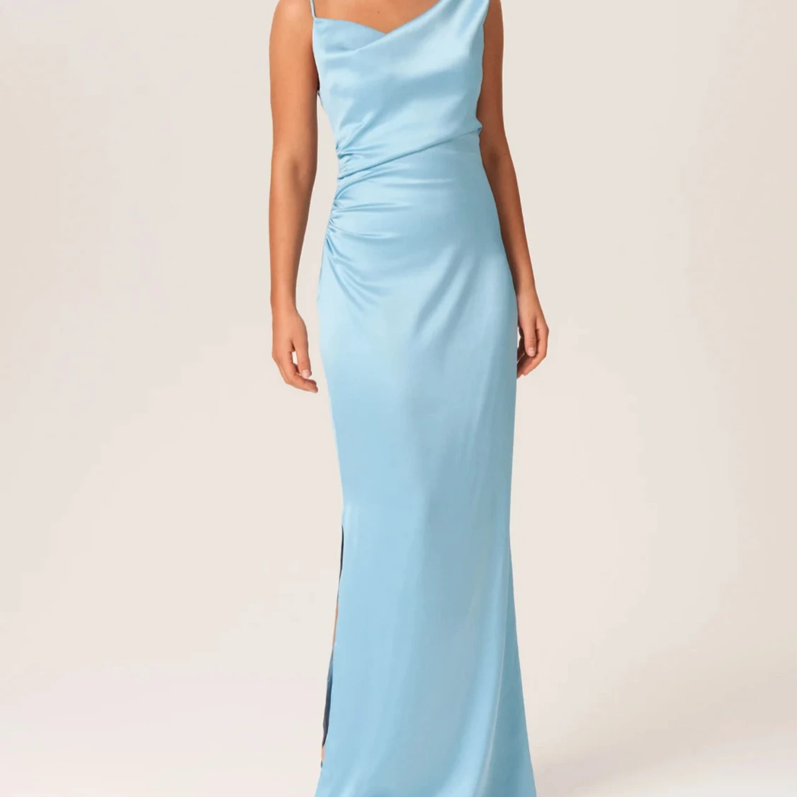 Blå maxi klänning - 1