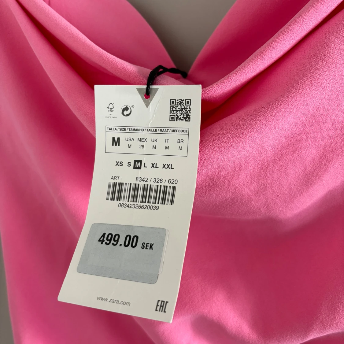 Rosa zara klänning - 90