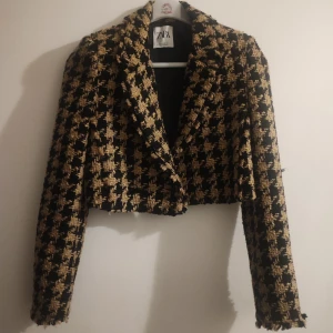 Blazer - Senapsgul med svarta detalj mönster