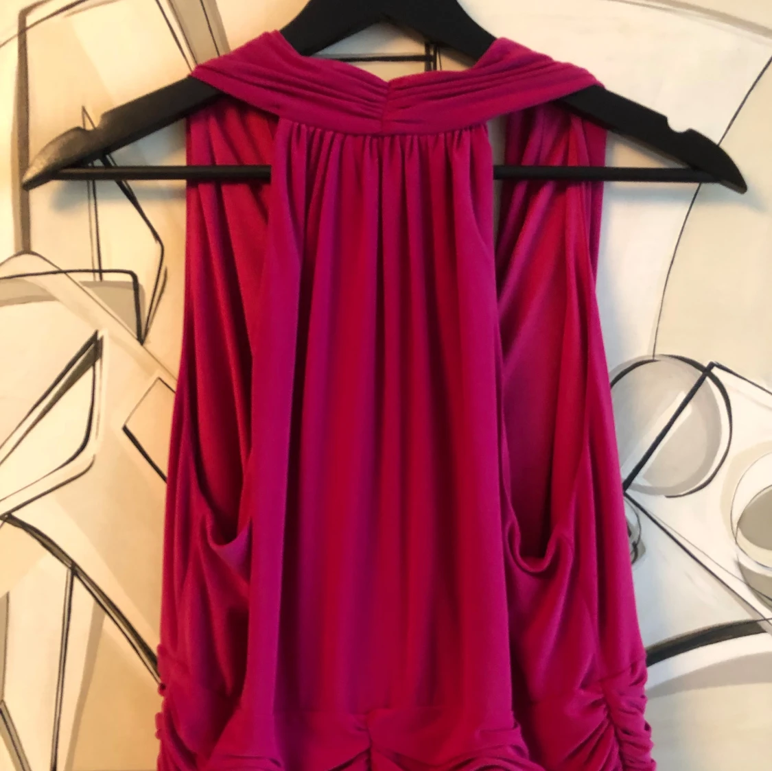 Klänning hallonröd rosa röd Vintage  - 92