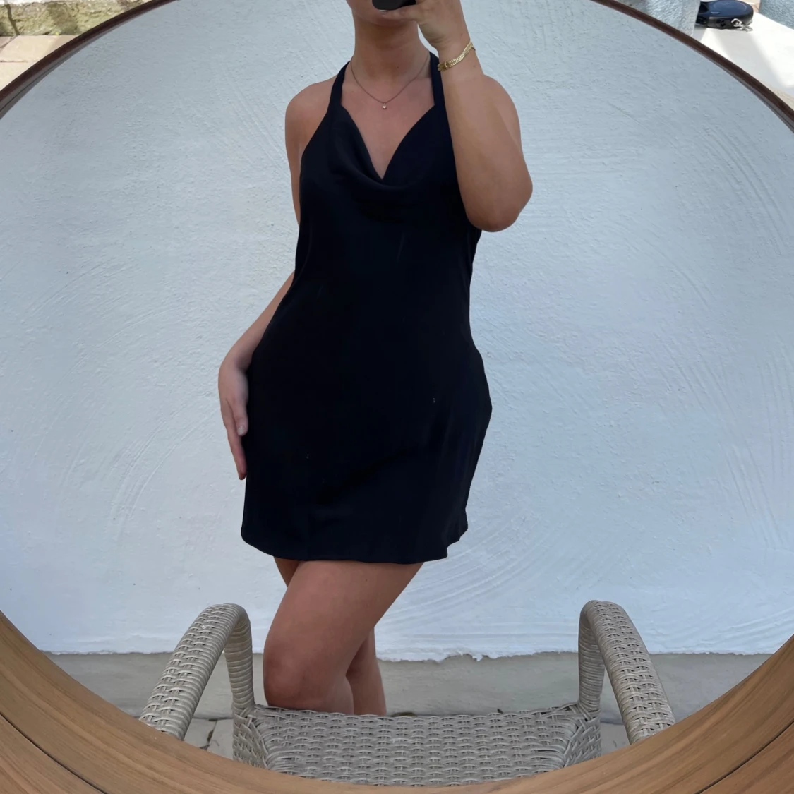 Svart kortklänning - 90