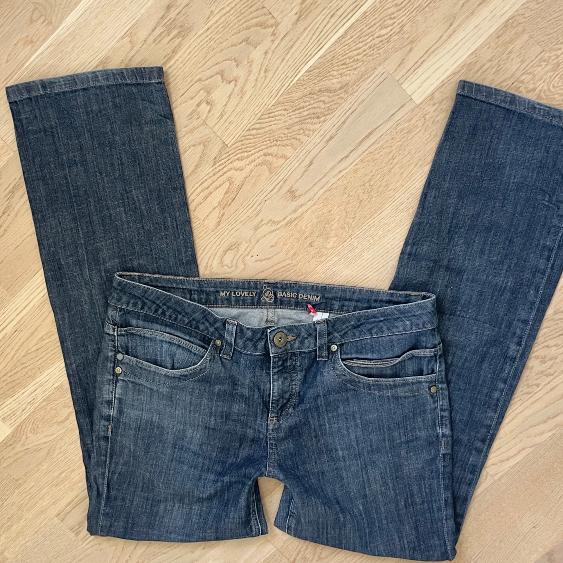 Lågmidjade bootcut jeans - 91