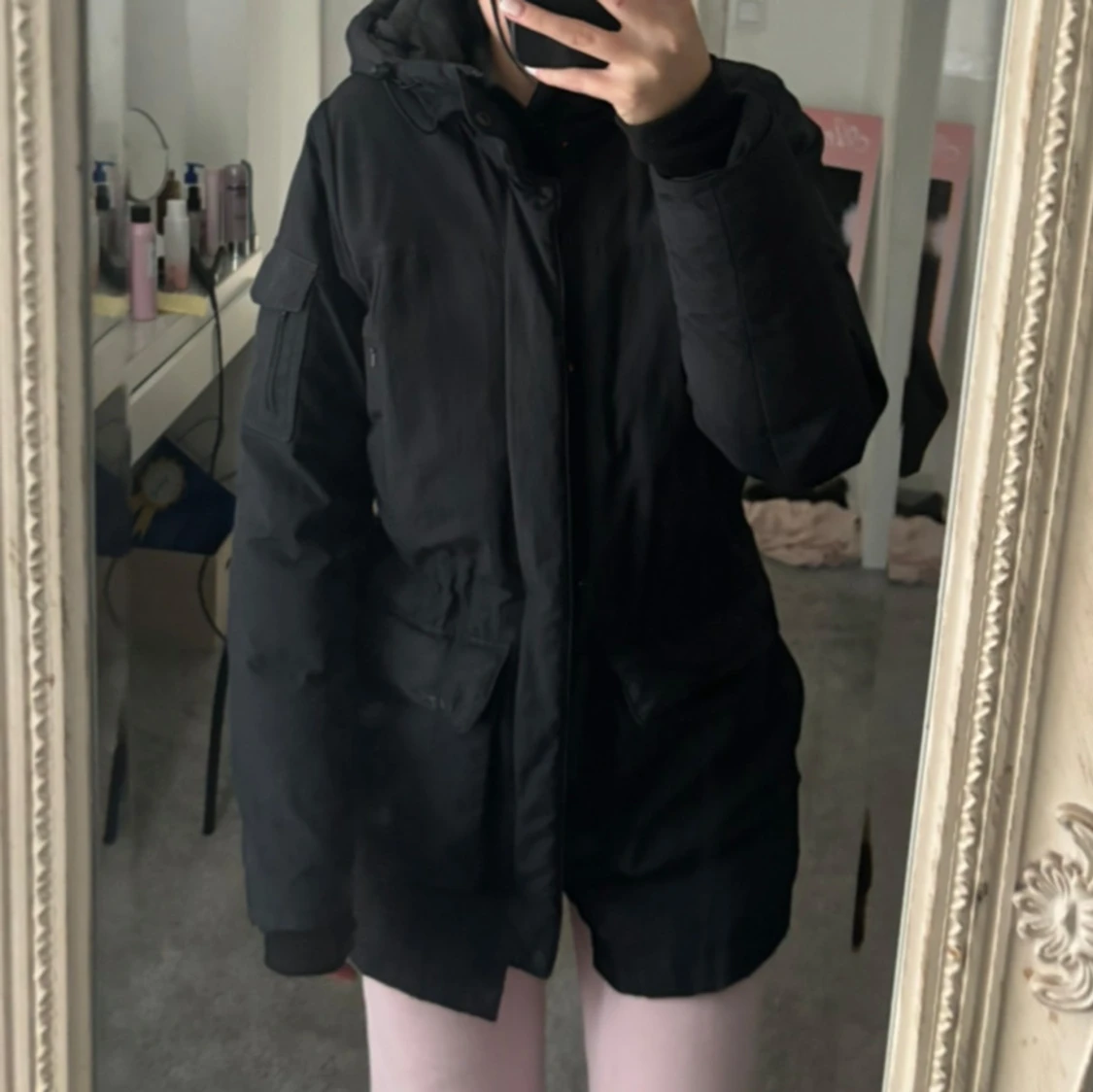 Svart vinterjacka  - 90