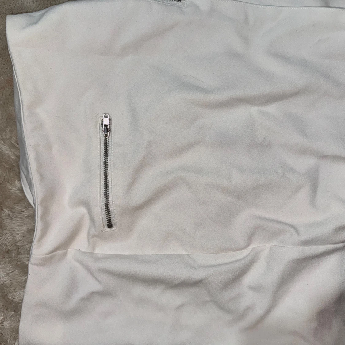 Vit kjol med dragkedja - 90