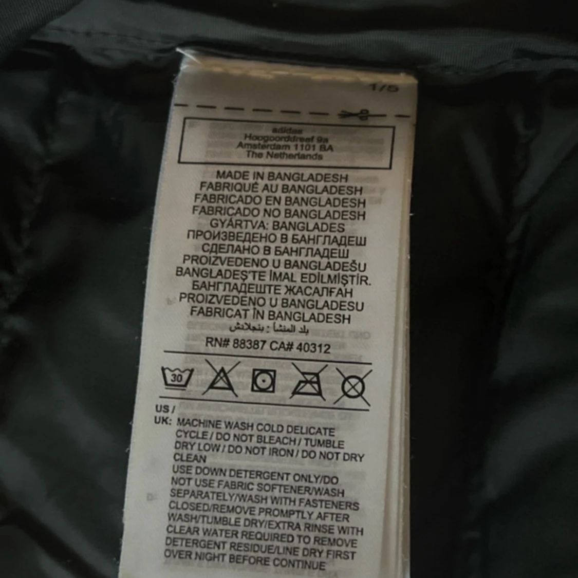 Adidas vinter jacka  - 92