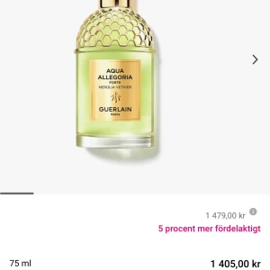 GUERLAIN  - Aqua allegoria GUERLAIN 75ml  7.5ml Not lotion  Almost full bottle.  Price in kicks  1500kr  