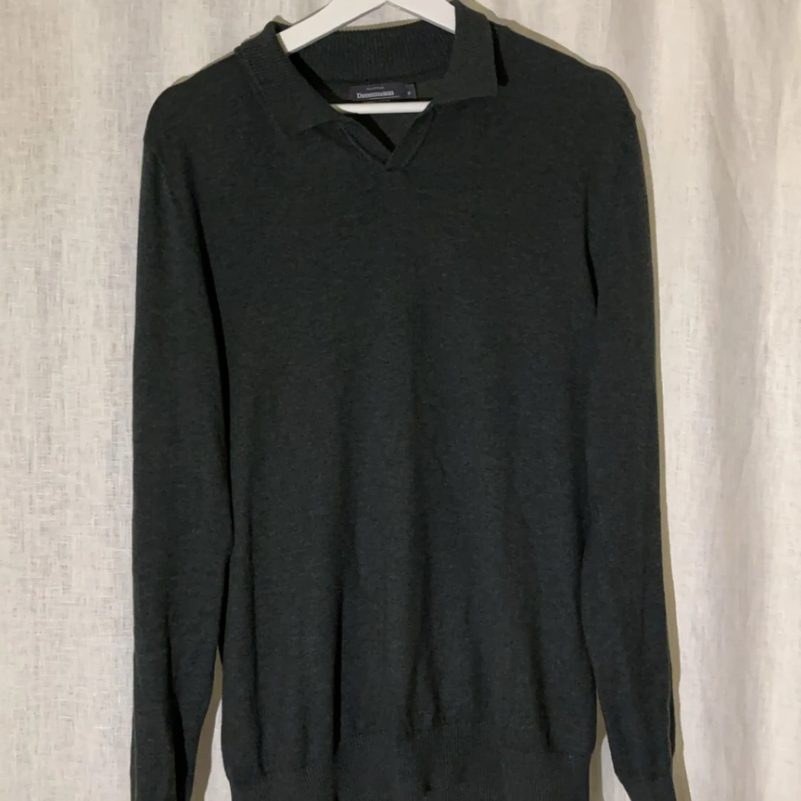 Grön Dressman tröja med krage