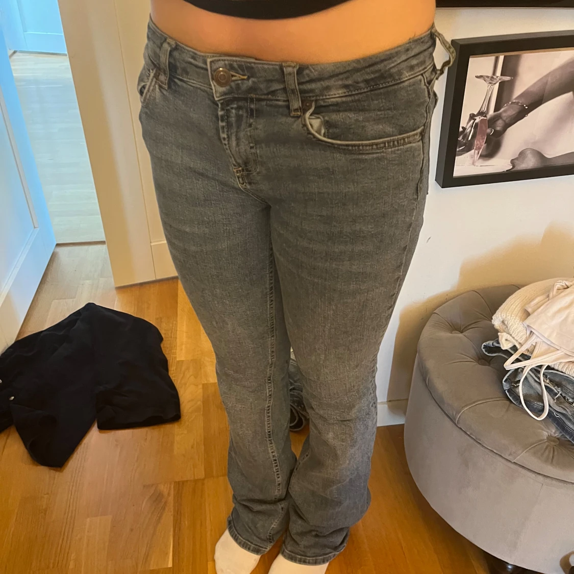 Lågmidjade jeans - 90