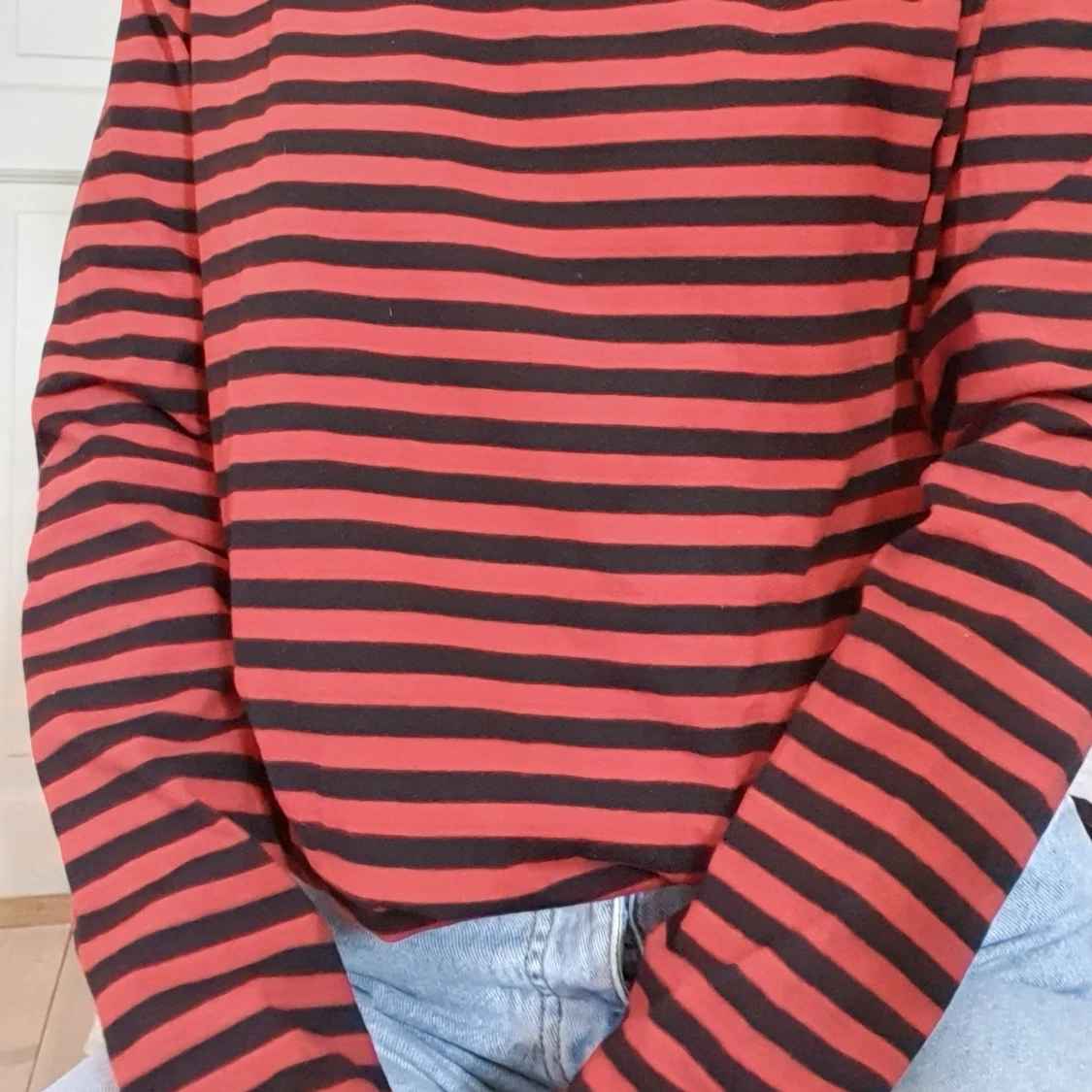 Randig longsleeve - 90