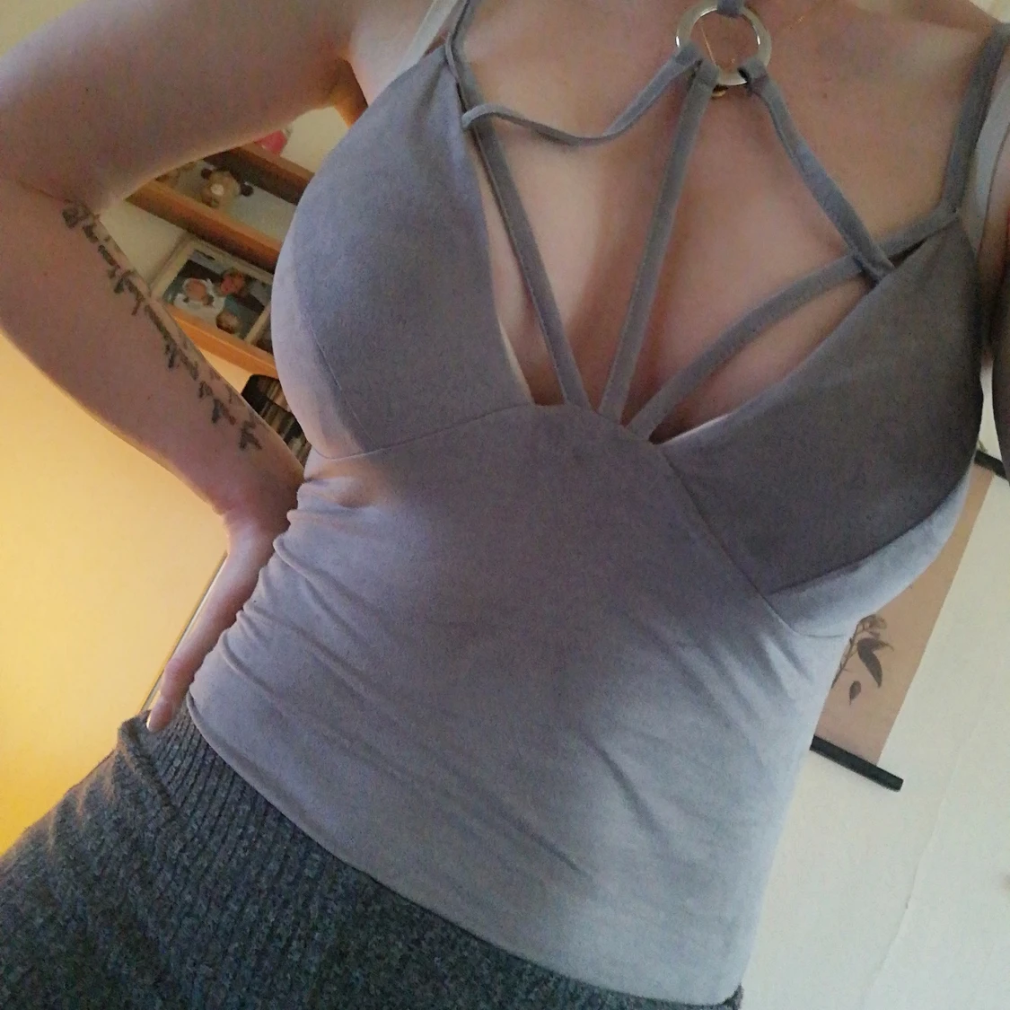 Sammets body från Missguided strl. 34