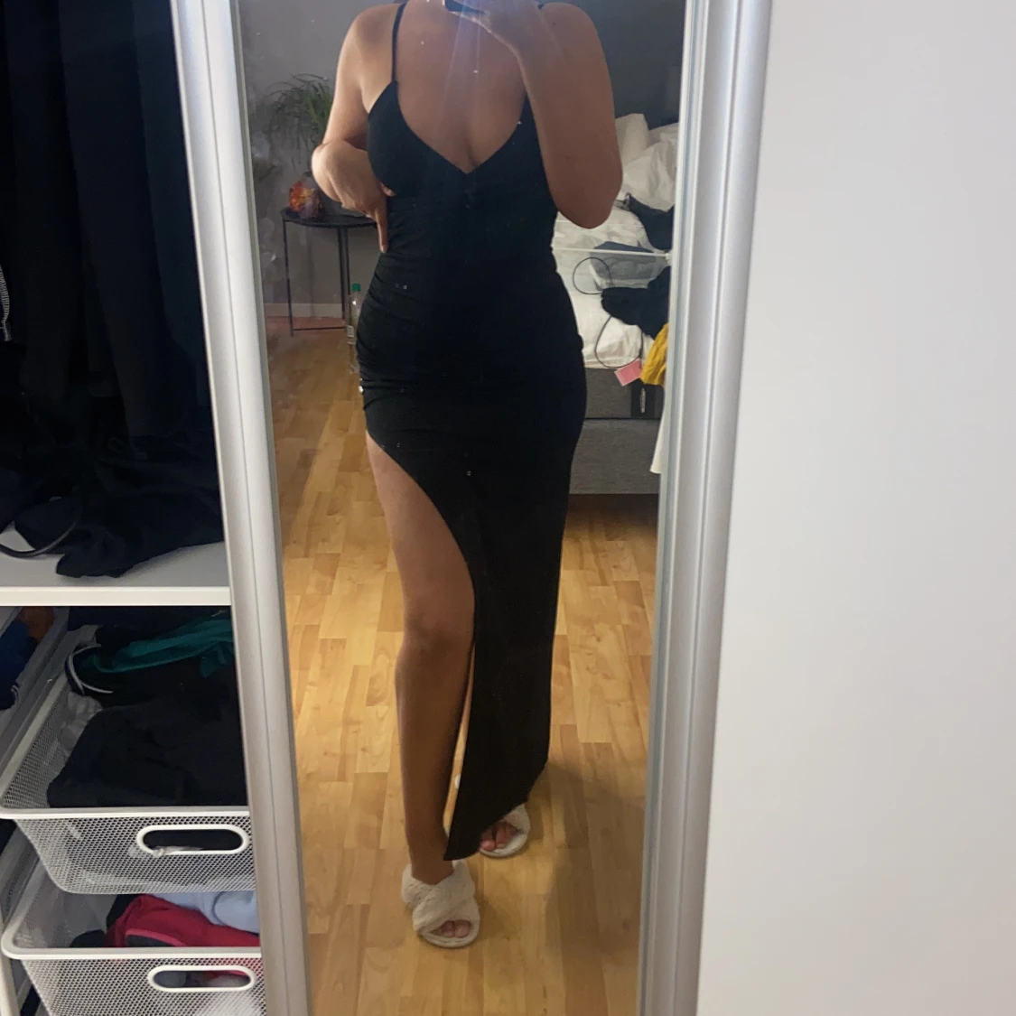 Jättefin svart klänning - 91
