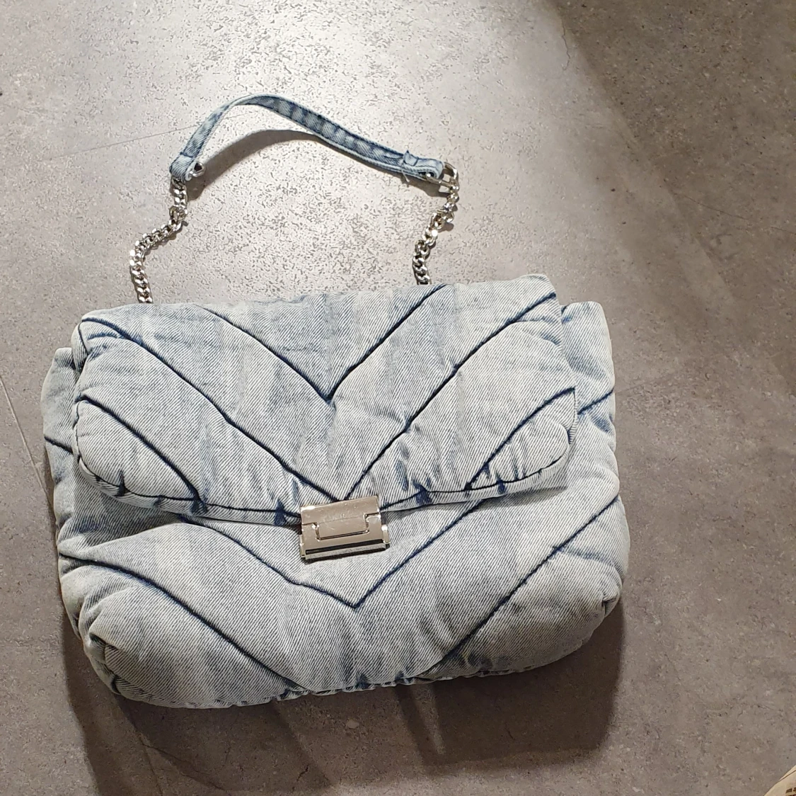 Jeans quilted hand väska  - 90