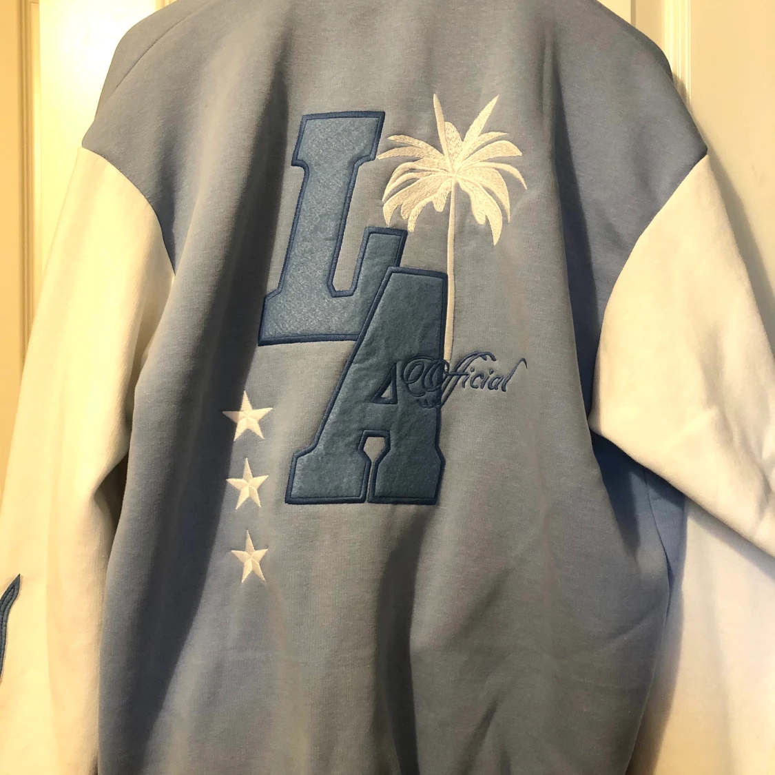 Ljusblå collagejacka - 91