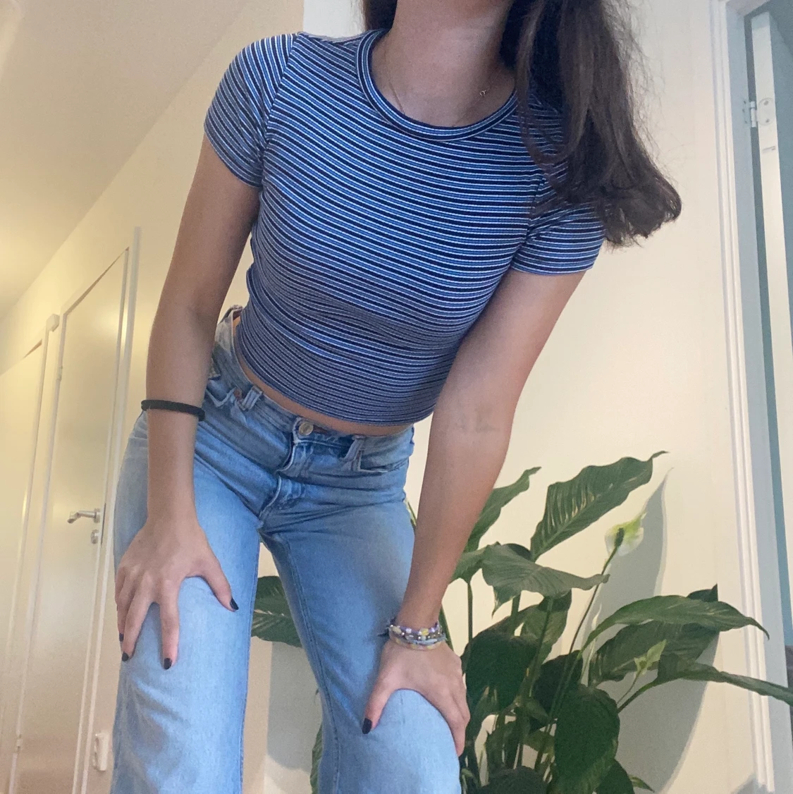 Blå-randig topp från HM, Divided  - 90