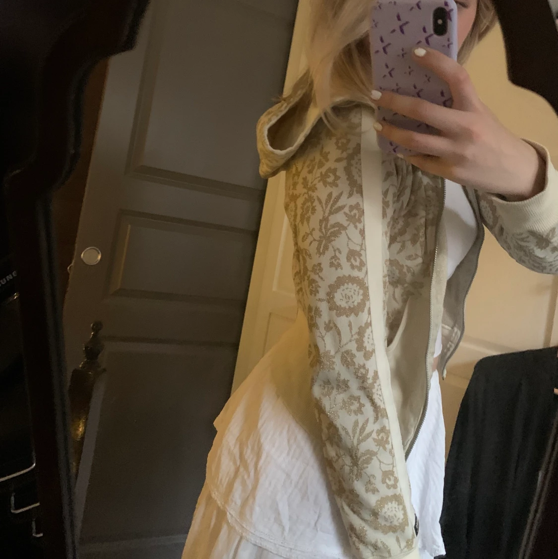 Vintage guld-hoodie!