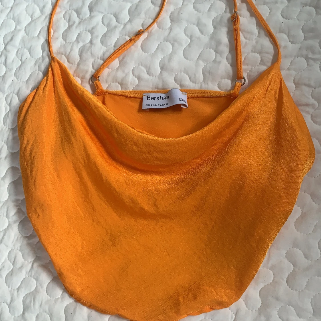 Bershka satin topp orange - 90