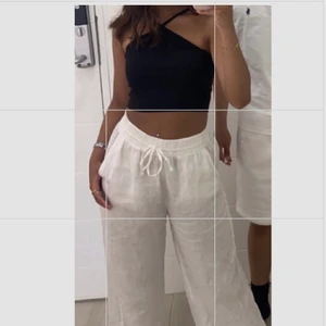 Linnebyxor  - Vita Linnebyxor i storlek 38, passar 36 också!💕