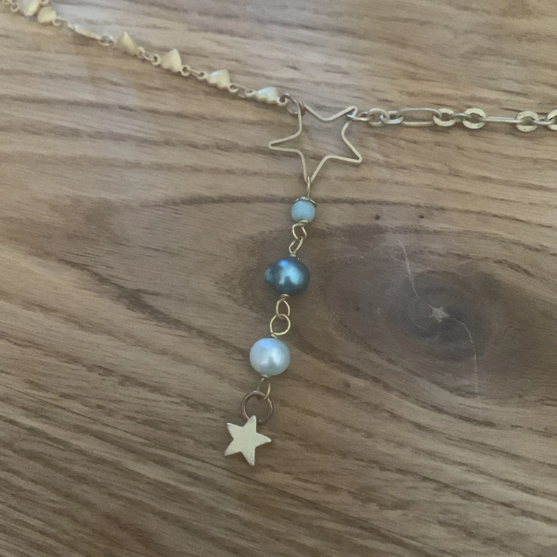 Åska smycke halsband hjärtan stjärna  - 90