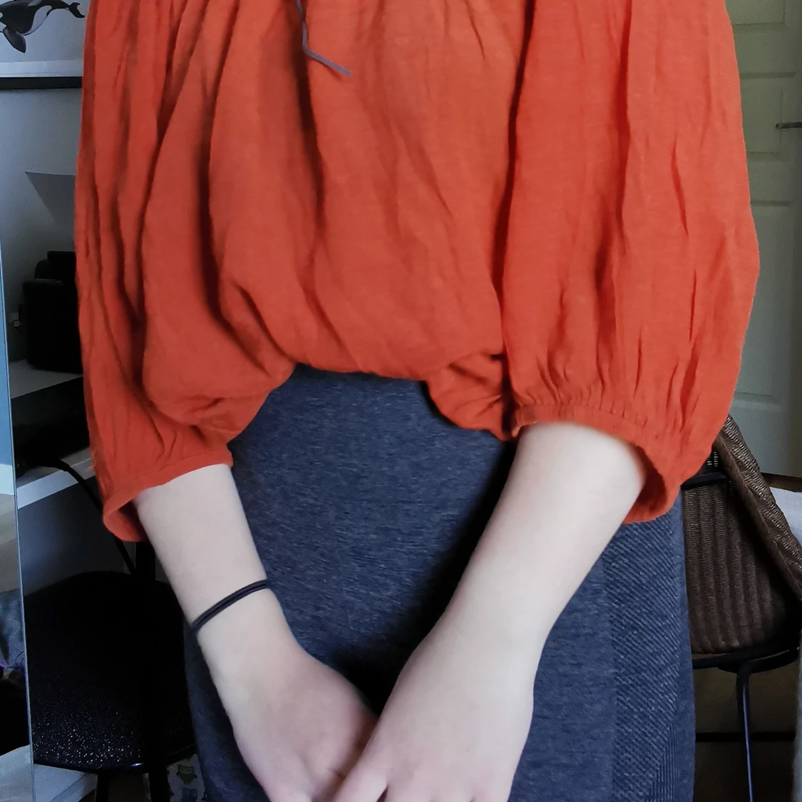 Orange blus, Large.  - 91