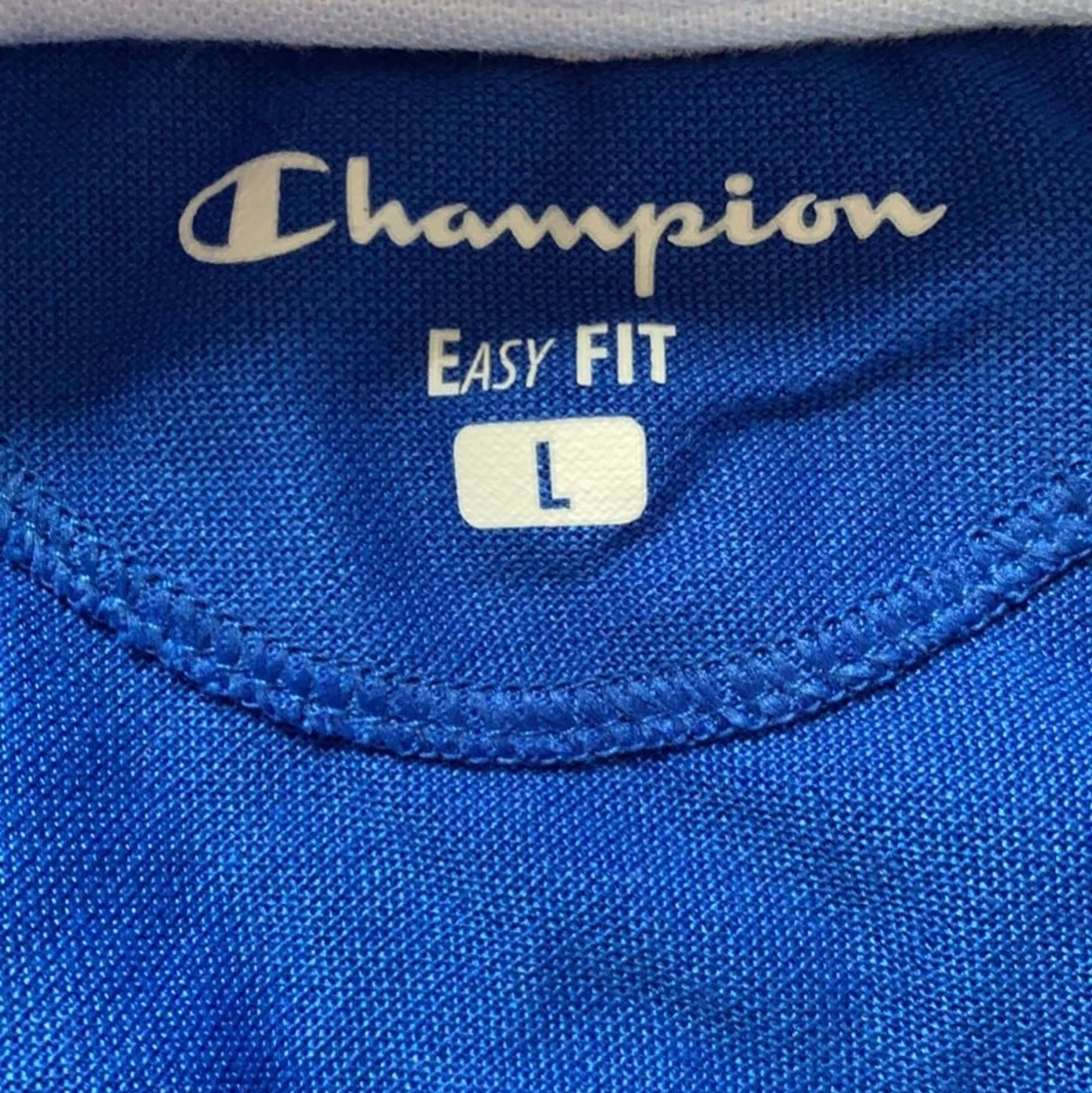 Jätte fin blå oversized Champion t shirt - 91