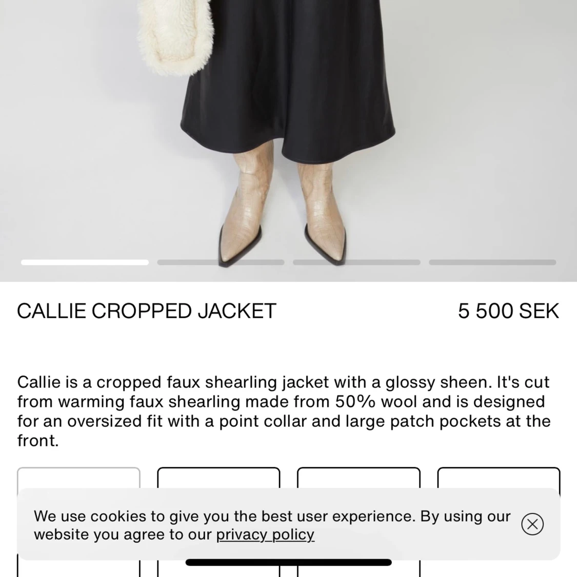 Stand studio cropped jacket - 91