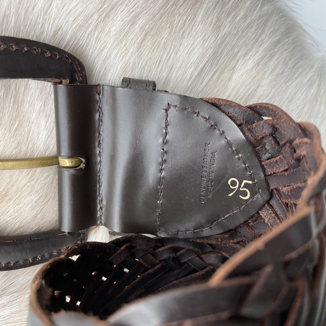 Brown Leather belt 🤎 - 91