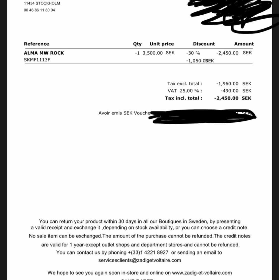 PRESENTKORT FRÅN ZADIG - 89