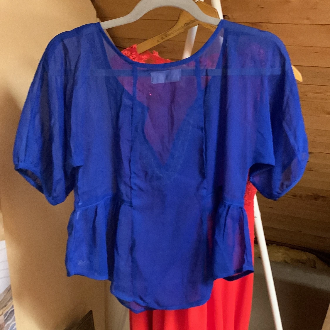 Kornblå blus, XS - 90