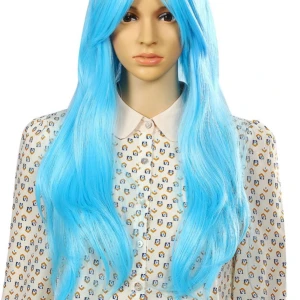 Blå peruk - Helt oanvänd, den kom för dent till halloween. 150 inkl frakt