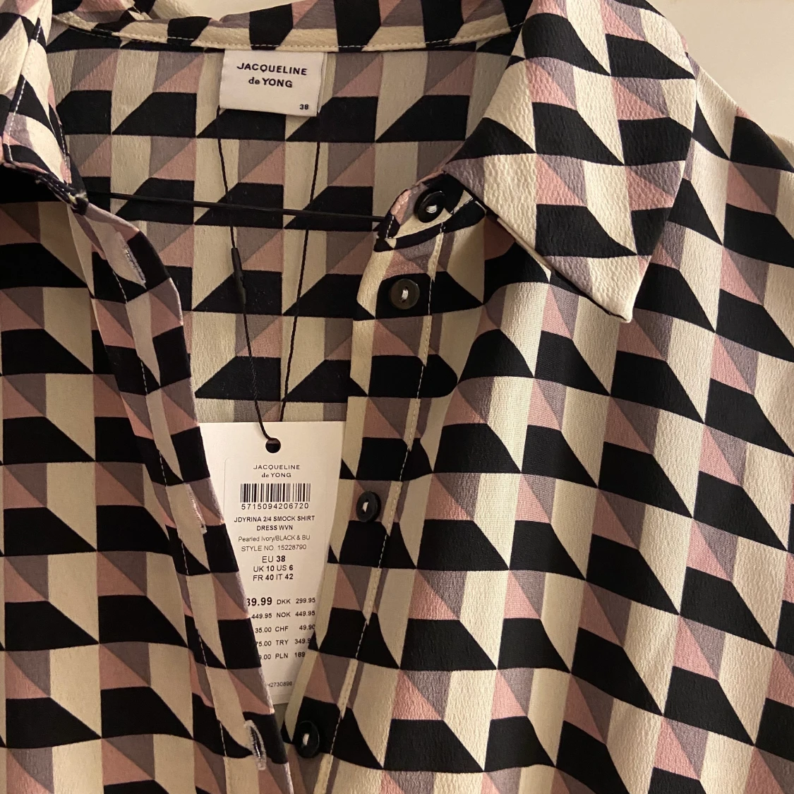 Rutig klänning - 90