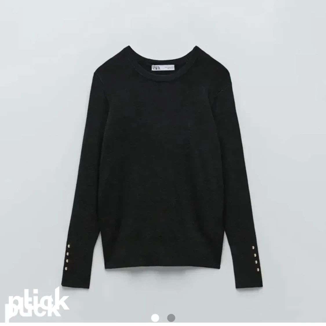 Svart zara tröja med knappar 