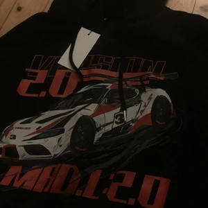 Hoodie - Tryck fram, bak och på armarna. 