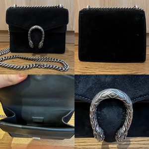 Gucci Dionysius Mini suede shoulder bag - Svart Dionysius Mini suede shoulder bag. Sparsamt använd - i mycket gott skick! Inköpt augusti 2017 från MyTheresa, nypris 1450 Euro. Kvitto, controllato card samt dust bag finns.