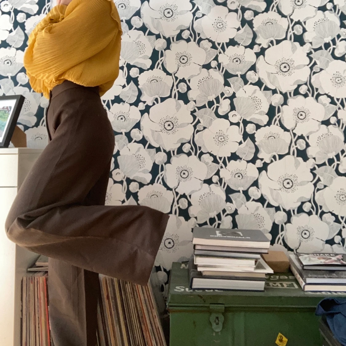 Bruna kostymbyxor - 91